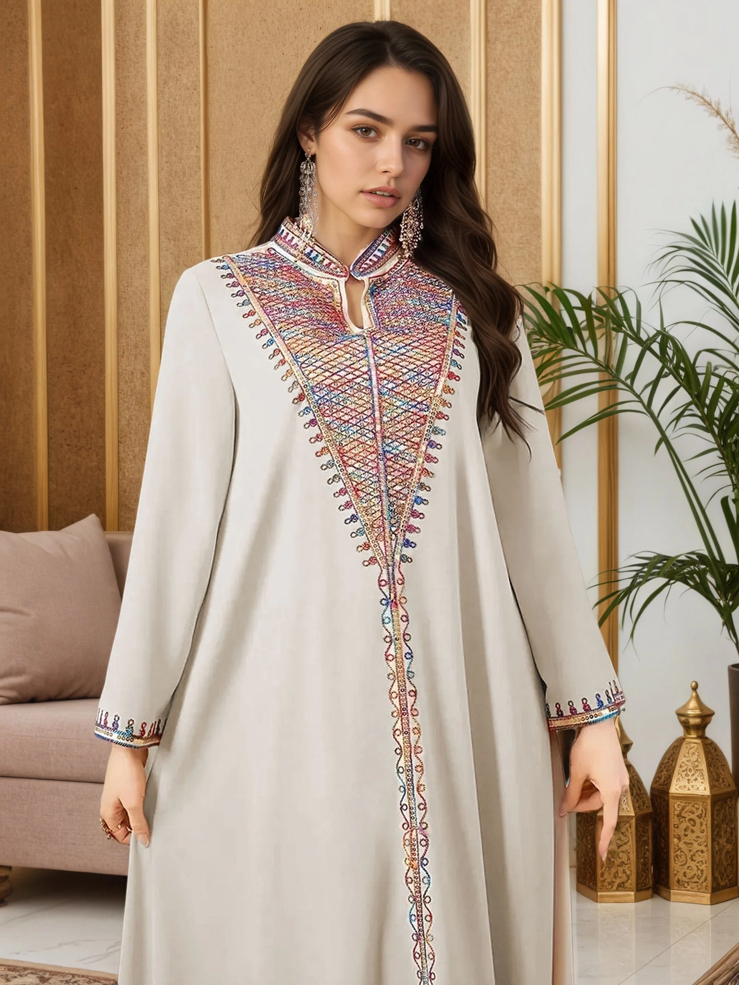 2025 New Moroccan Style Muslim Abaya