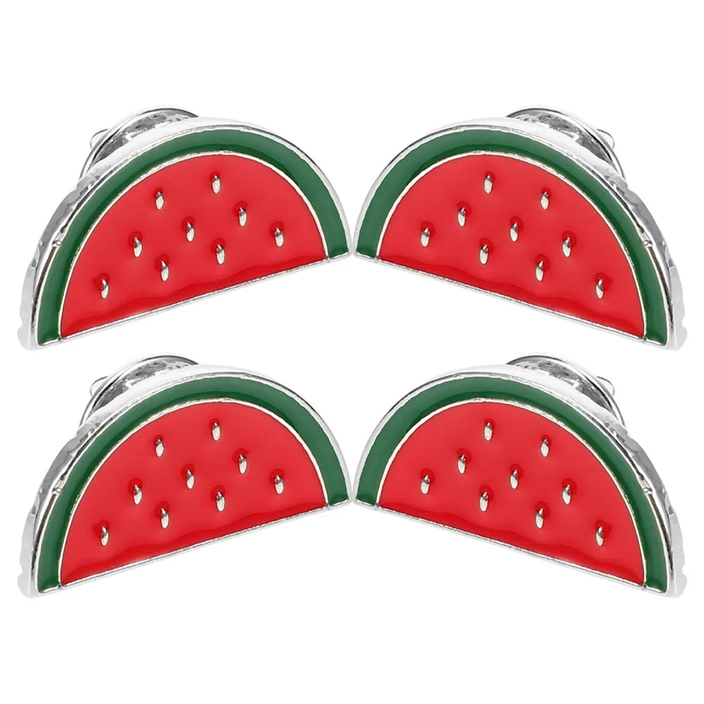 4 Pcs Watermelon Brooch