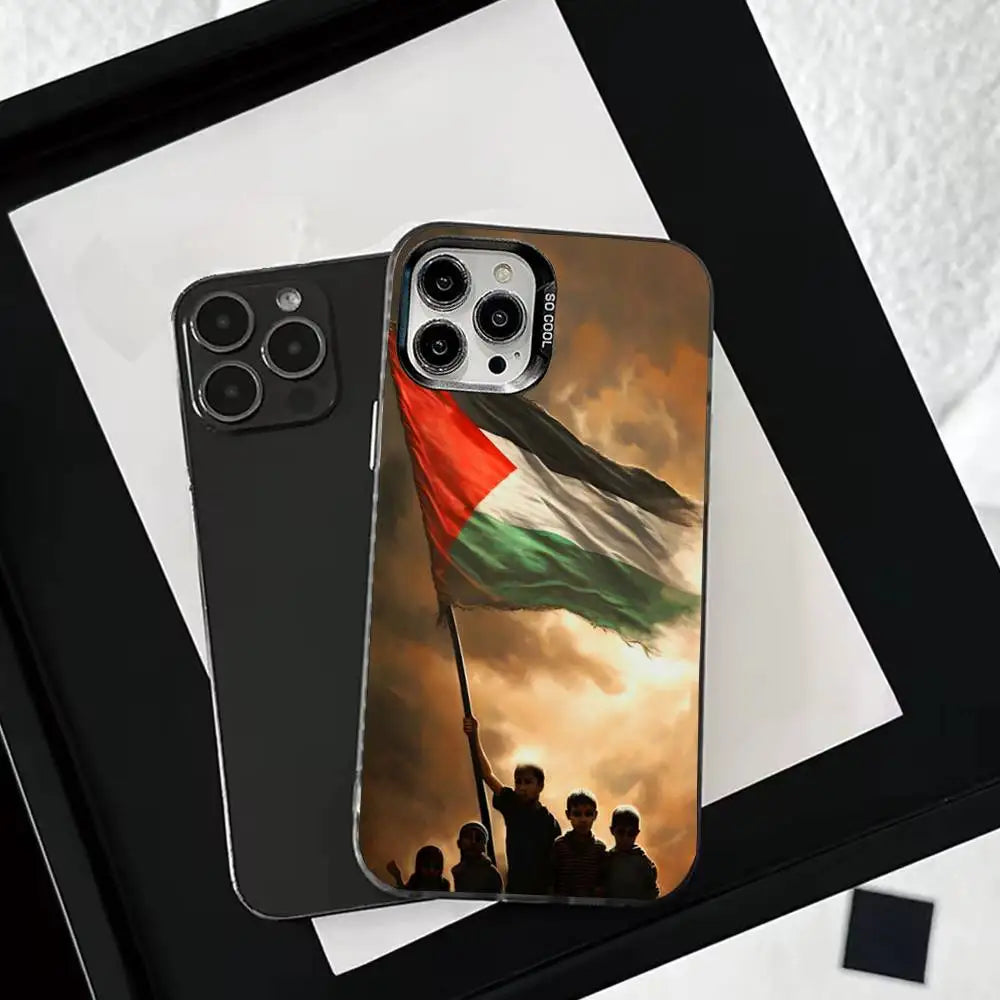 Palestine Flag MAP Phone Case For iPhoneMatte Shockproof Cover