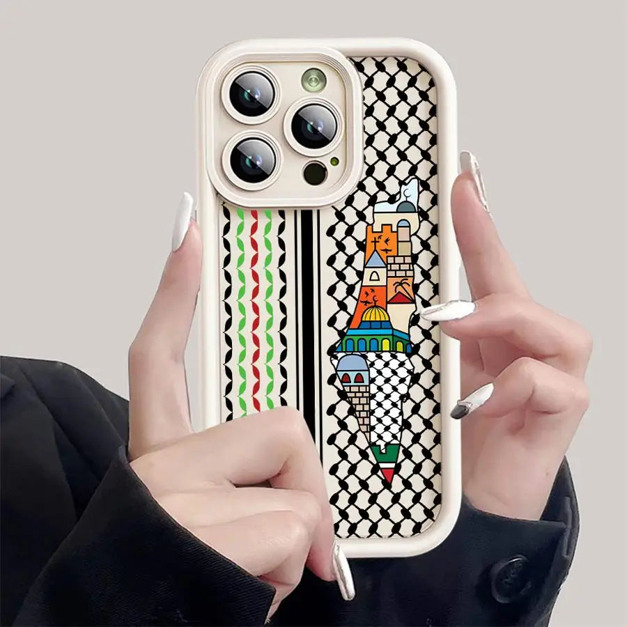 high quality Hattah Keffiyeh Phone Case for Apple iPhone TPU Soft Cover