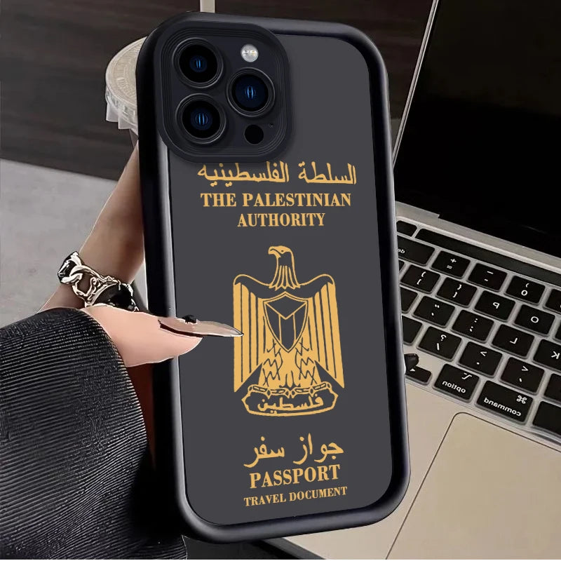 Palestine Flag Phone Case for iPhone Liquid Silicone Shockproof Cover