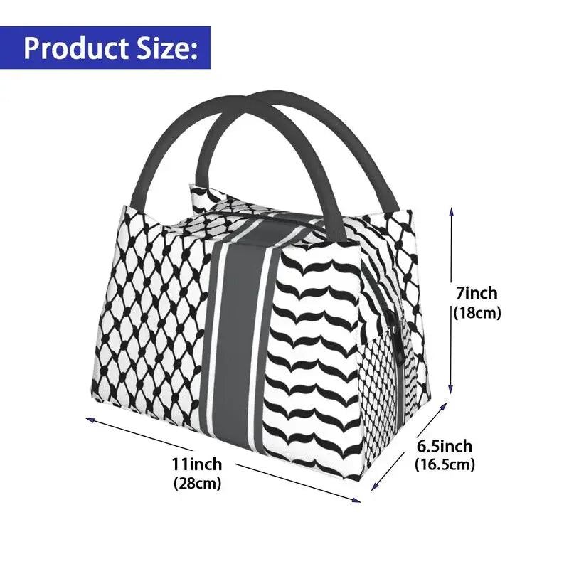 Palestinian Keffiyeh  Lunch Bags Outdoor Waterproof Cooler