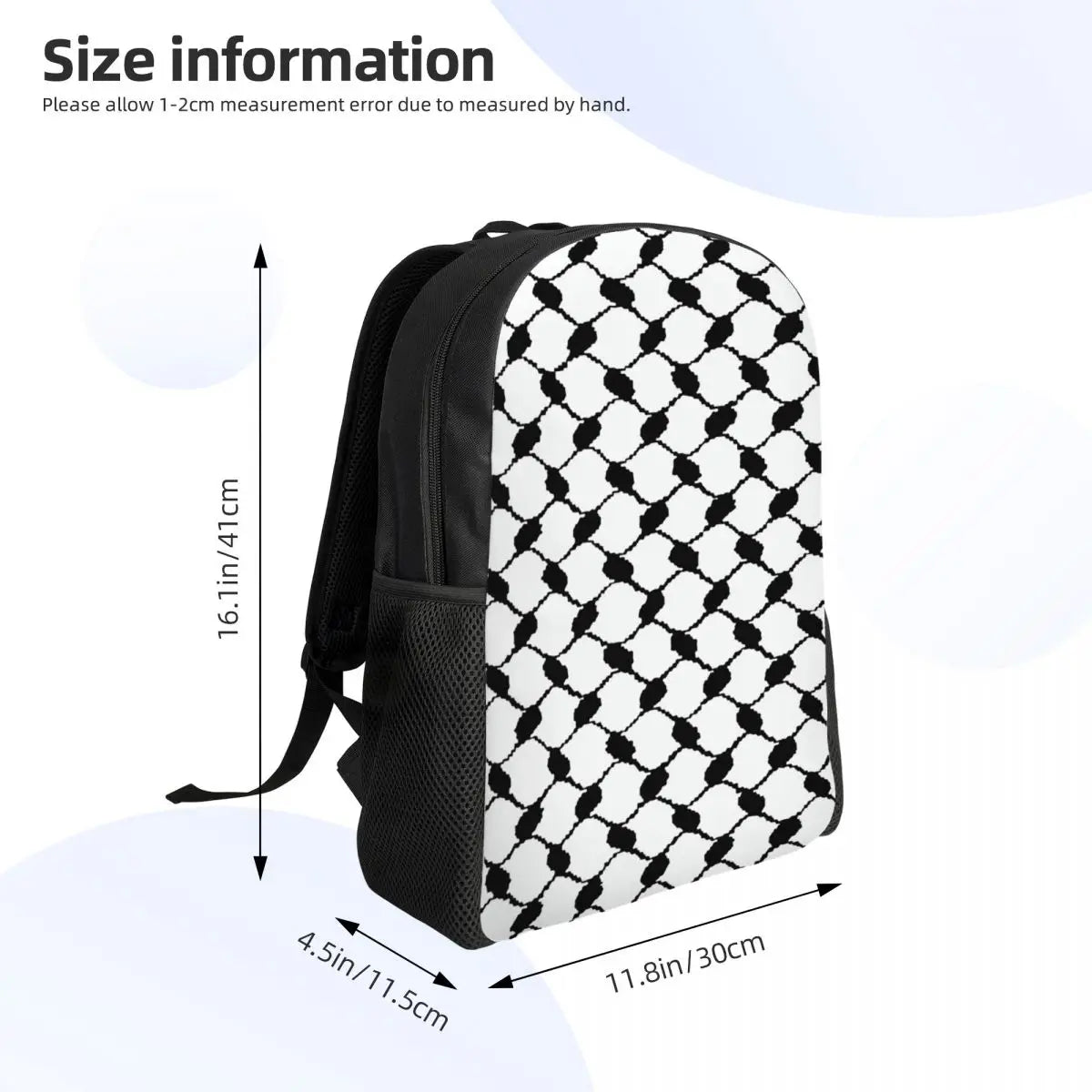 Palestinians Keffiyeh Backpack Fits 15 Inch Laptop