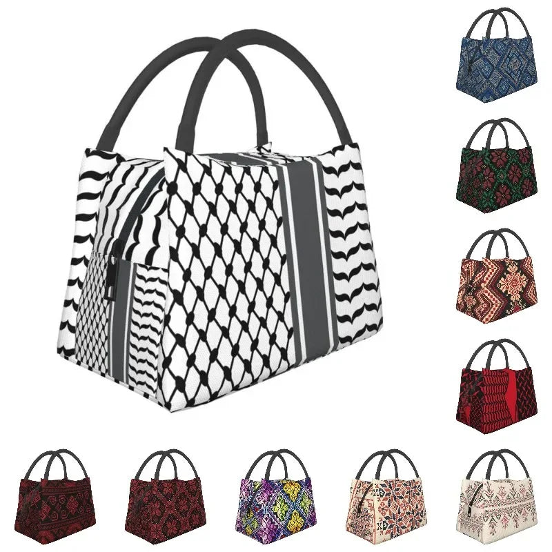 Palestinian Keffiyeh  Lunch Bags Outdoor Waterproof Cooler