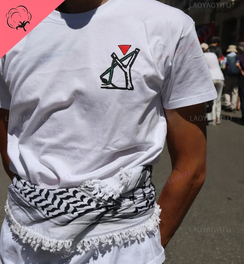 Palestine T-shirt O-neck Printed Tops  High Quality Cotton Breathable Unisex