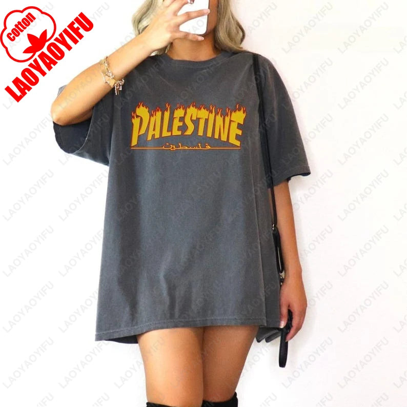Palestine Shirt Women Clothing Vintage
