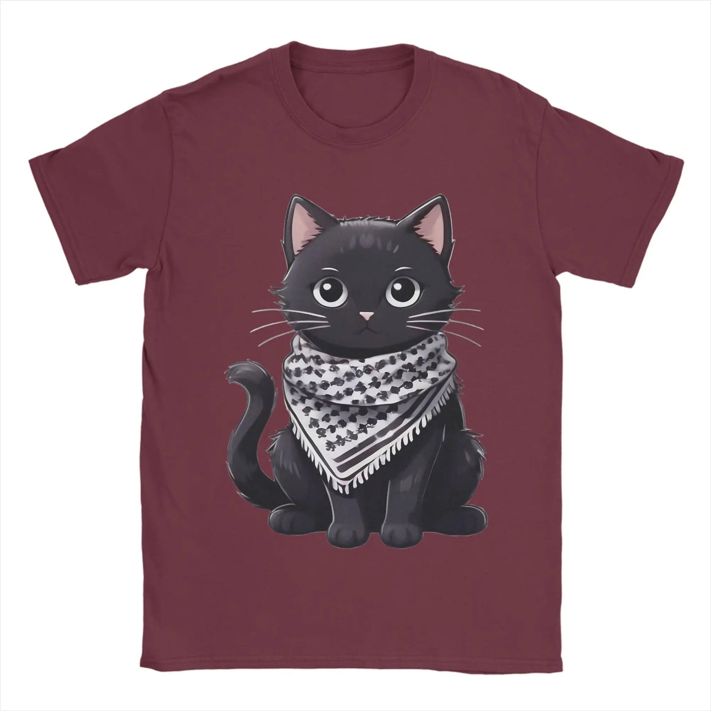 Palestine Cat Wearing the keffiyeh T-Shirts