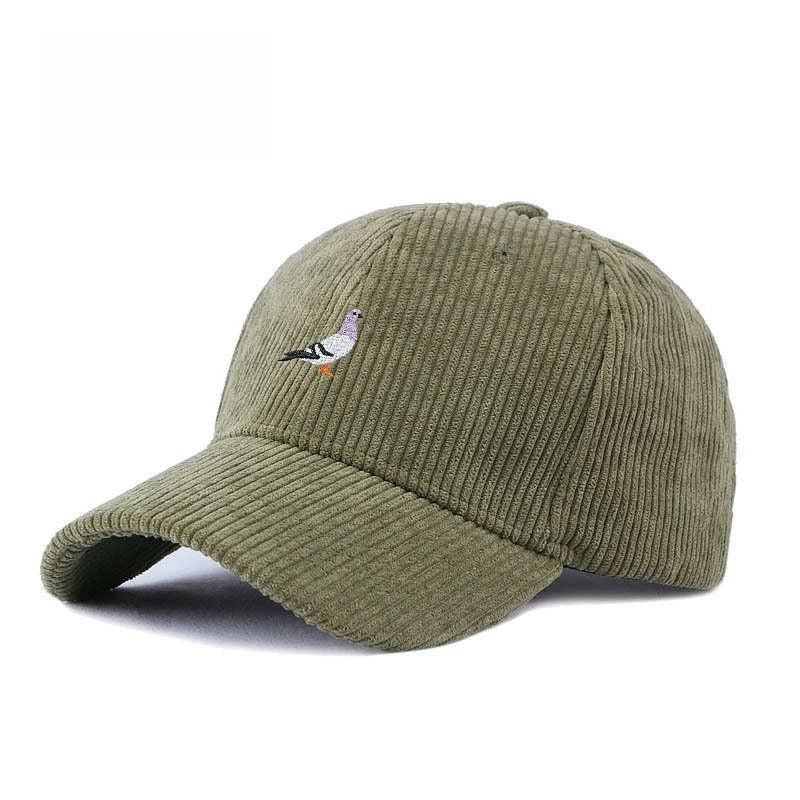 Baseball cap suitable for all seasons, pigeon embroidery pattern, men's and women's daily casual fashion, outdoor sun protection