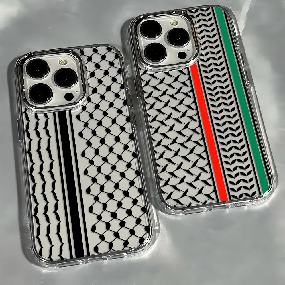 Hattah Keffiyeh Phone Case For iPhone 17 16e 16 15 14 13 12 11 mini Pro Max X XR XSMAX 8 7 Air Plus Transparent Soft Cover