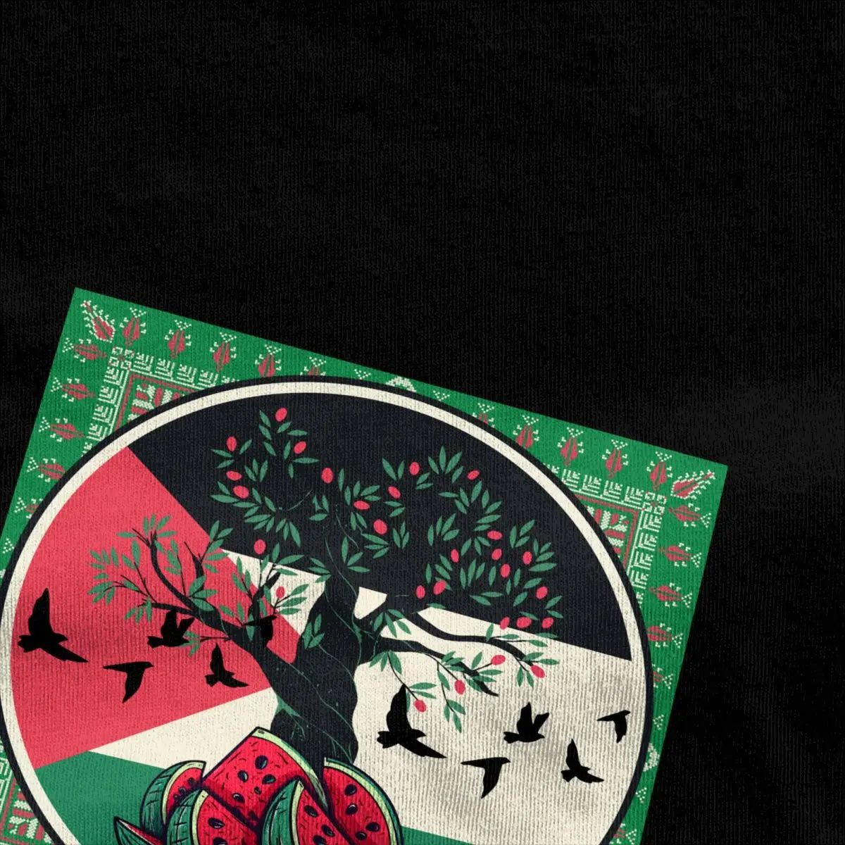 T-Shirts Palestine Watermelon 100% Cotton