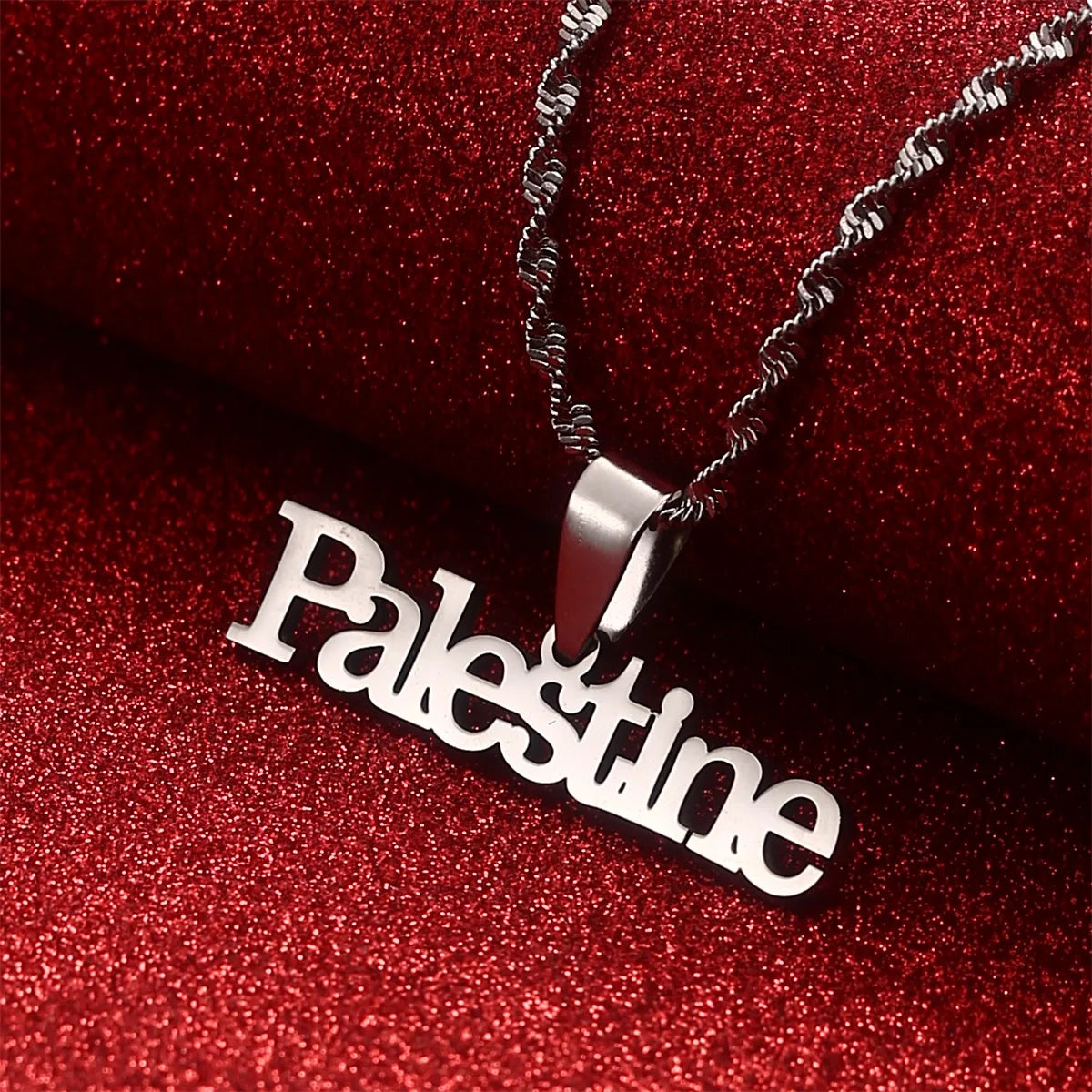Two-Year Guarantee Palestine Vintage Map Pendant
