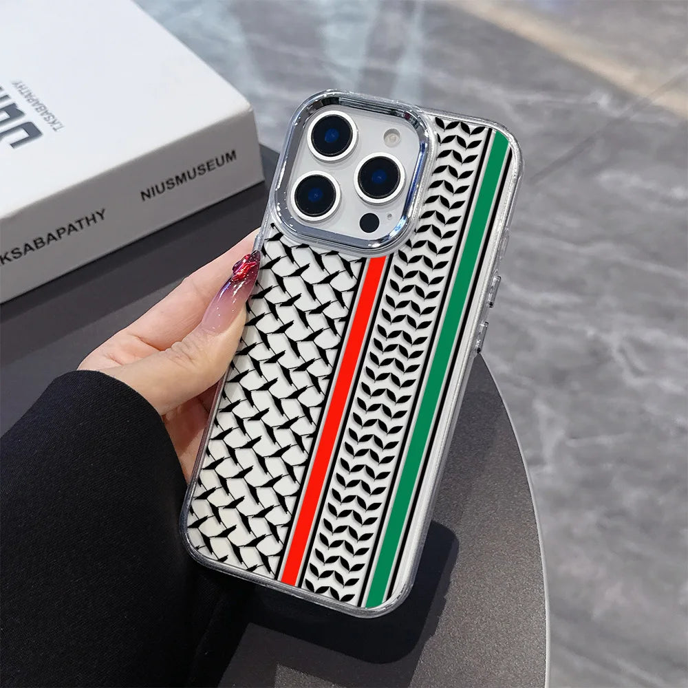 Hattah Keffiyeh Phone Case For iPhone 17 16e 16 15 14 13 12 11 mini Pro Max X XR XSMAX 8 7 Air Plus Transparent Soft Cover