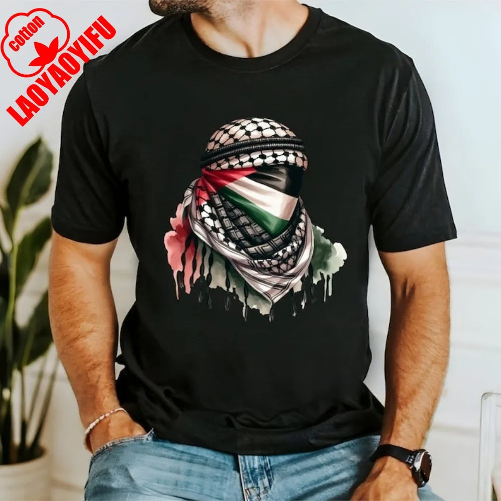 Palestine T Shirt Keffiyeh
