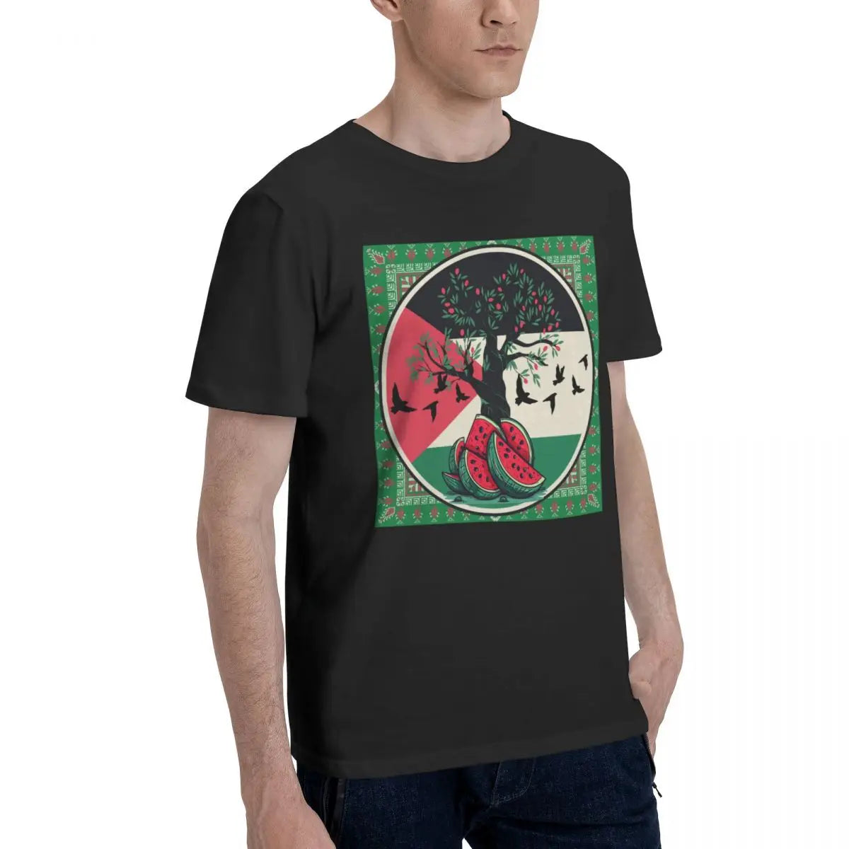 T-Shirts Palestine Watermelon 100% Cotton