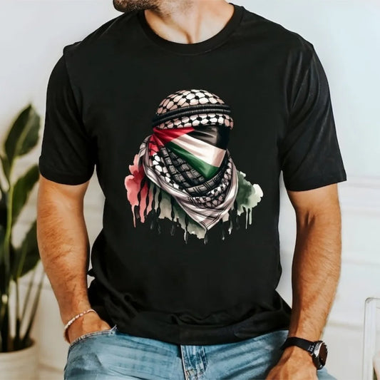 Palestine T Shirt Keffiyeh