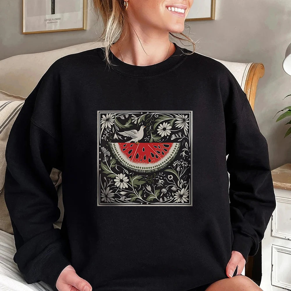 2024 New Autumn/Winter Watermelon Printed  Sweatshirt