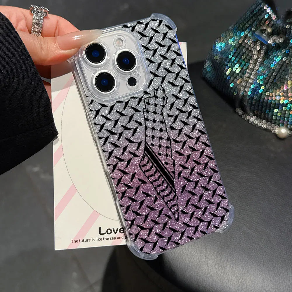 Fashion Hattah Keffiyeh Phone Case For iPhone Clear Back Cover