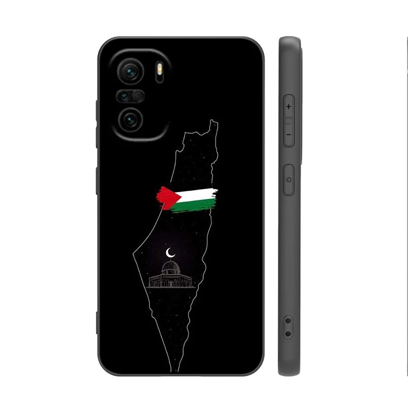 Palestine Flag MAP  Phone Case For Xiaomi POCO F3 X3 NFC X4 GT F5 F6 F7 M3 M4 M6 M7 X5 X7 Pro C40 C65 F4 M5 5G Cover