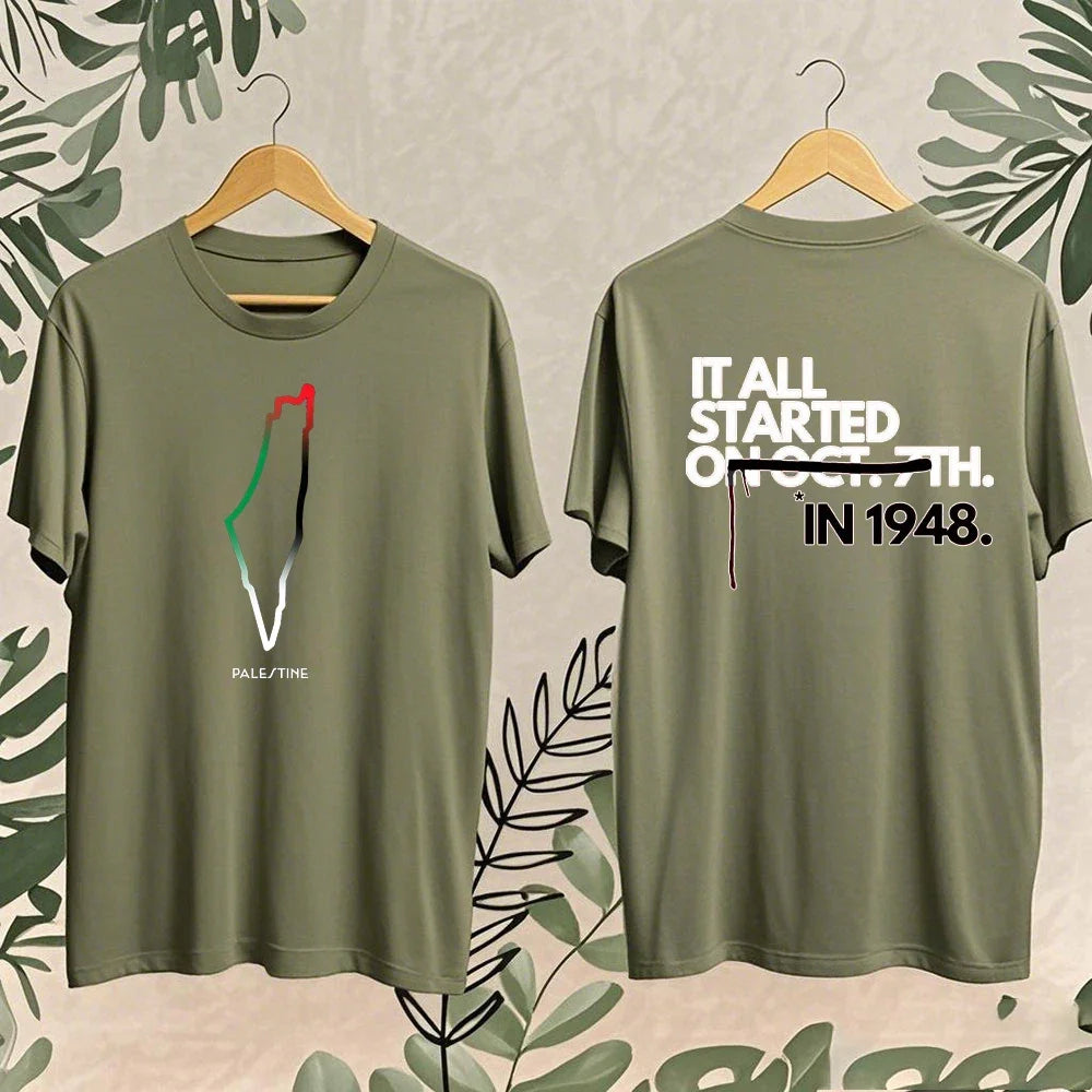 Palestinian Shirt Color of Watermelon 2025