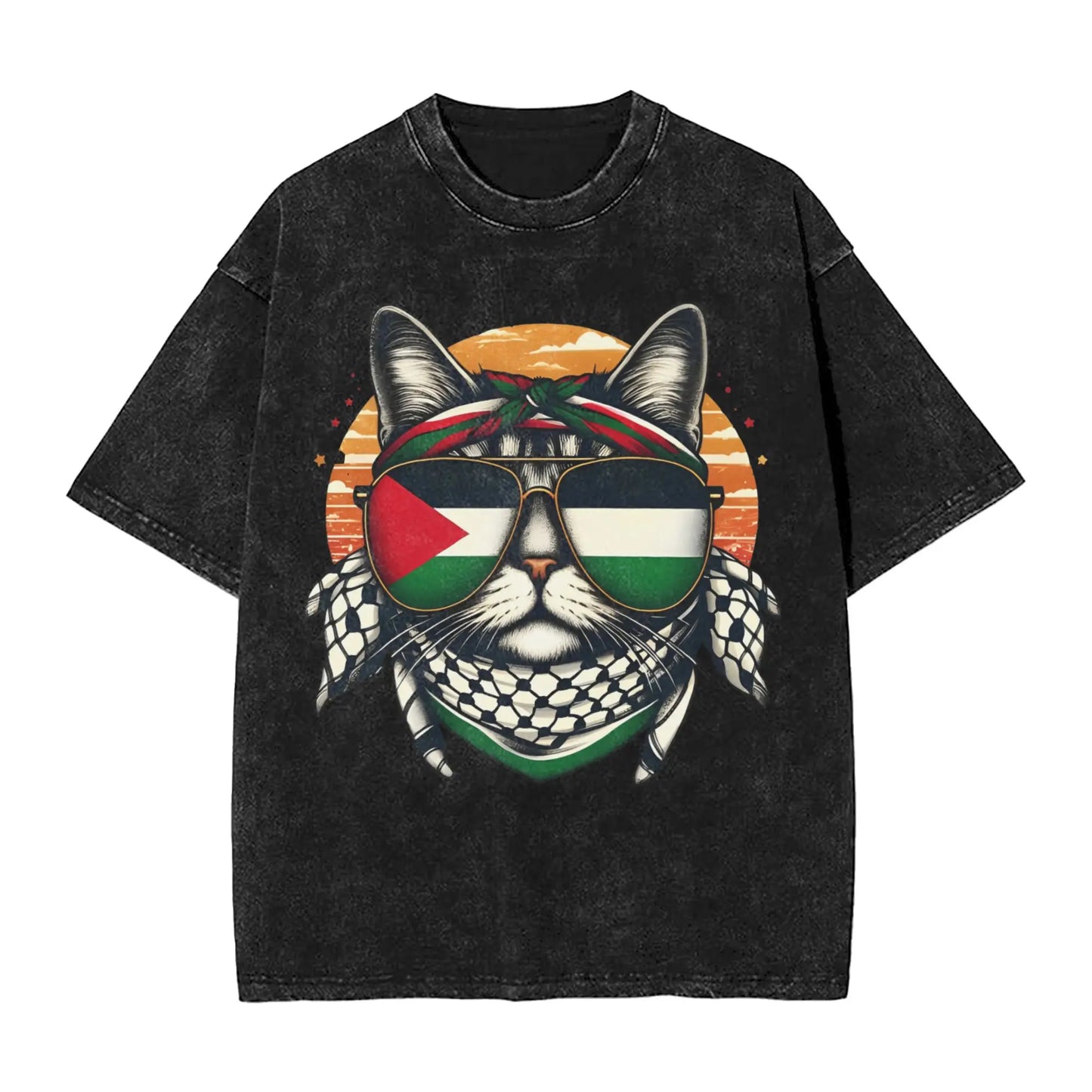 Palestine Cat Lovers Peace T-Shirt