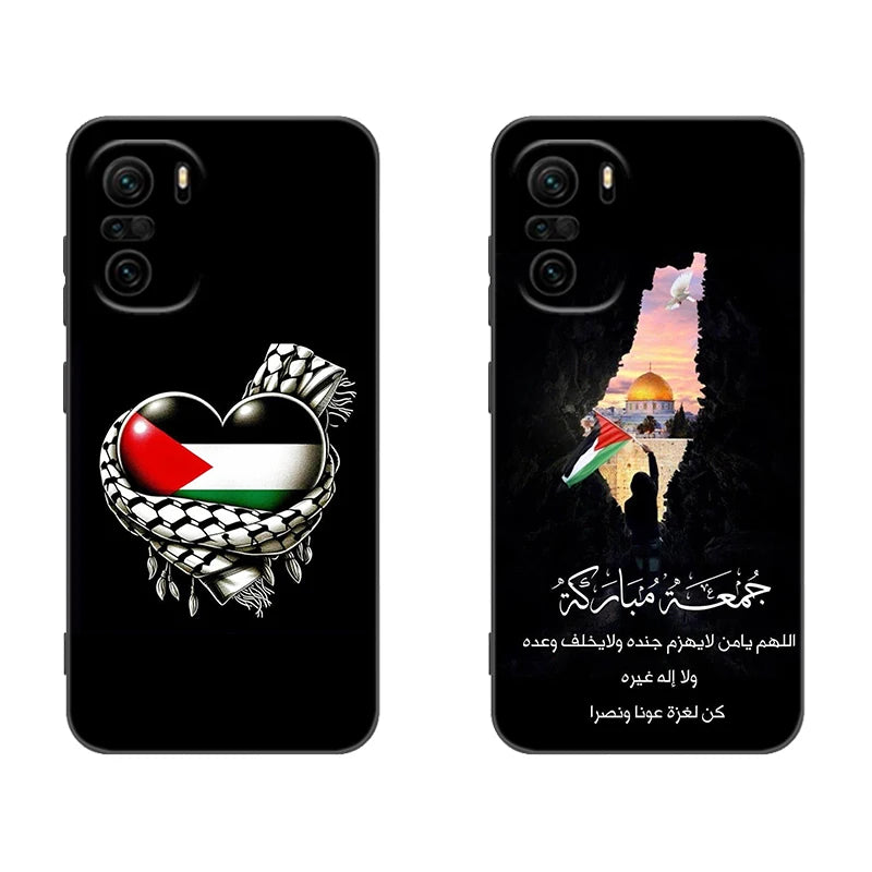 Palestine Flag MAP  Phone Case For Xiaomi POCO F3 X3 NFC X4 GT F5 F6 F7 M3 M4 M6 M7 X5 X7 Pro C40 C65 F4 M5 5G Cover