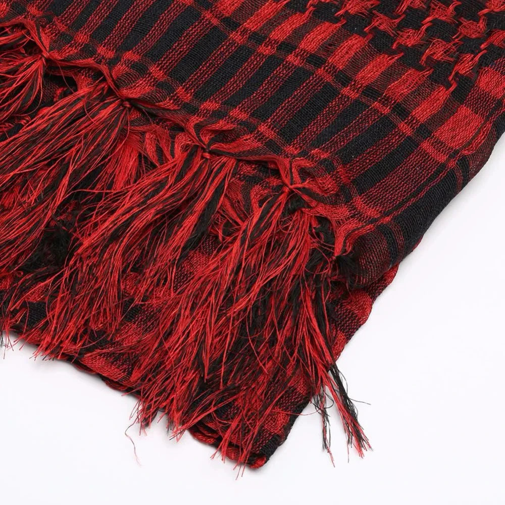 Lightweight kuffiya Scarf  Desert Headscarf Soft Tactical Hiking Scarves Unisex Turban Military Shawl