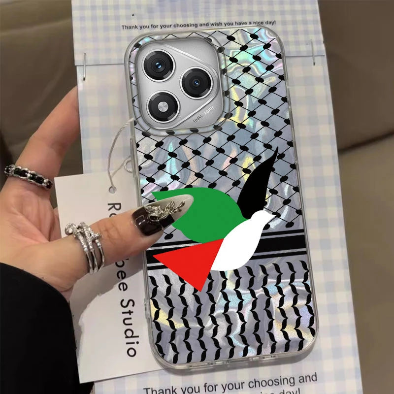 Hattah Keffiyeh Phone Case For Honor 400 Pro 200 Smart Magic5 Magic6 Magic7 Lite X9a X9b X9c X8a X8b X7c TPU Cover Flag