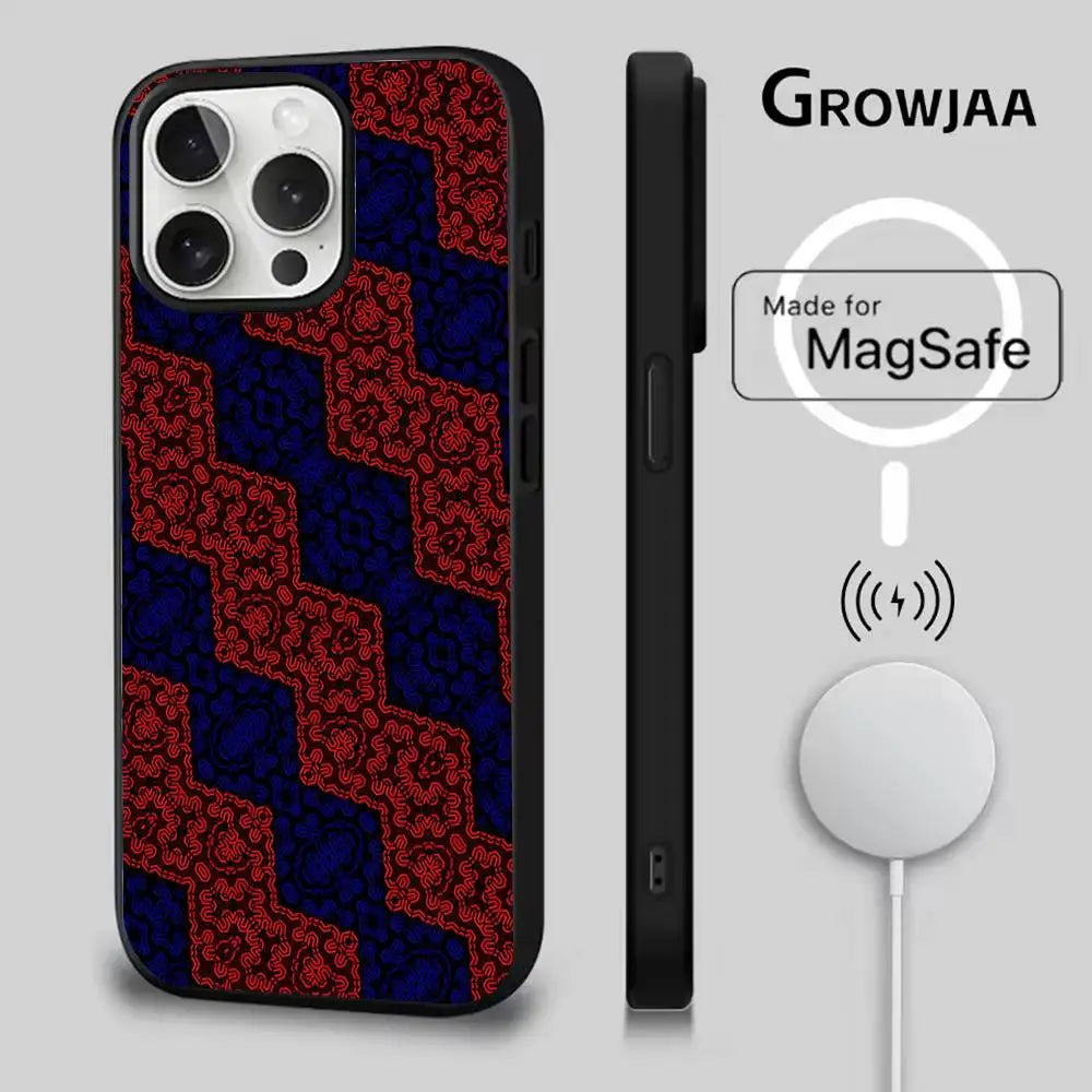Palestine Hattah Keffiyeh Phone Case For iPhone Magsafe Magnetic Wireless Charging