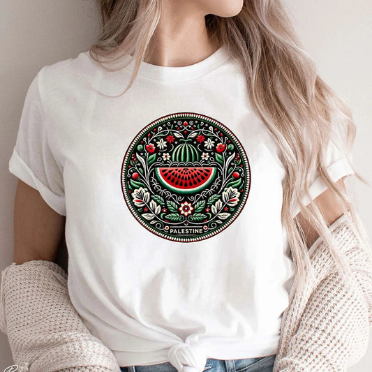 Watermelon This Is Not A Watermelon T-shirts Love and Peace Printed