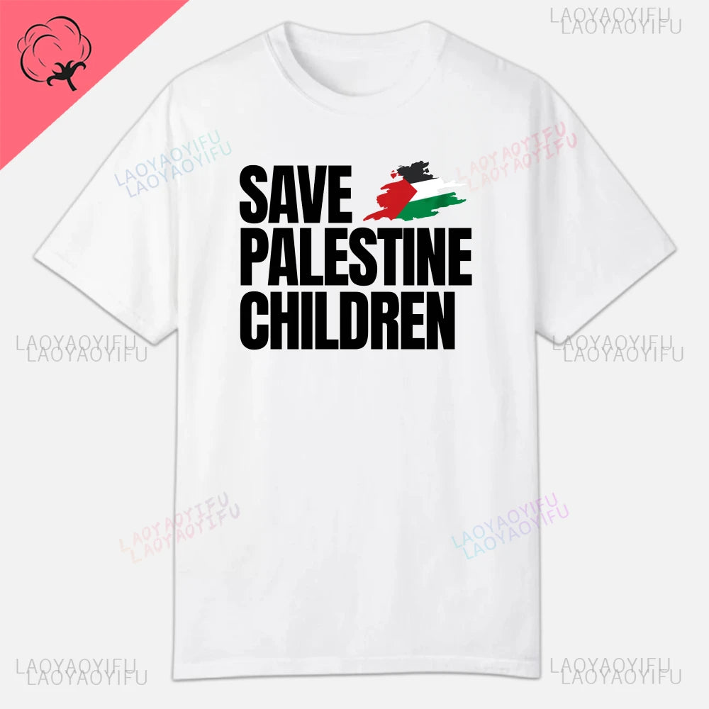 Palestine  Short Sleeve  Cotton T-shirt