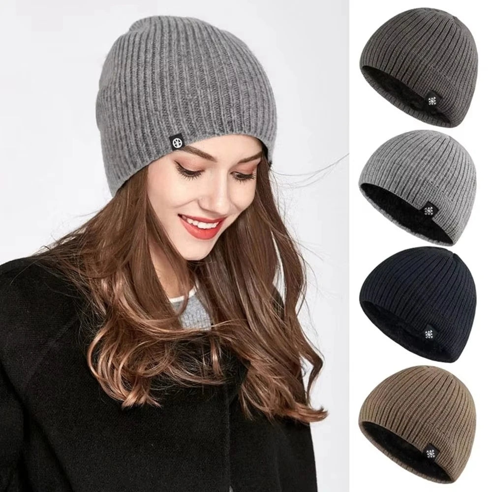 warm pullover, knitted ear protection, thick woolen hat