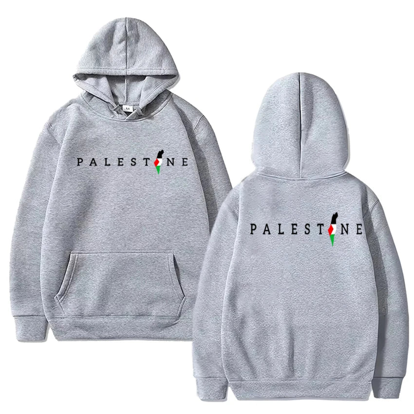 2025 Palestine Flag Double Sided Print Hoodie