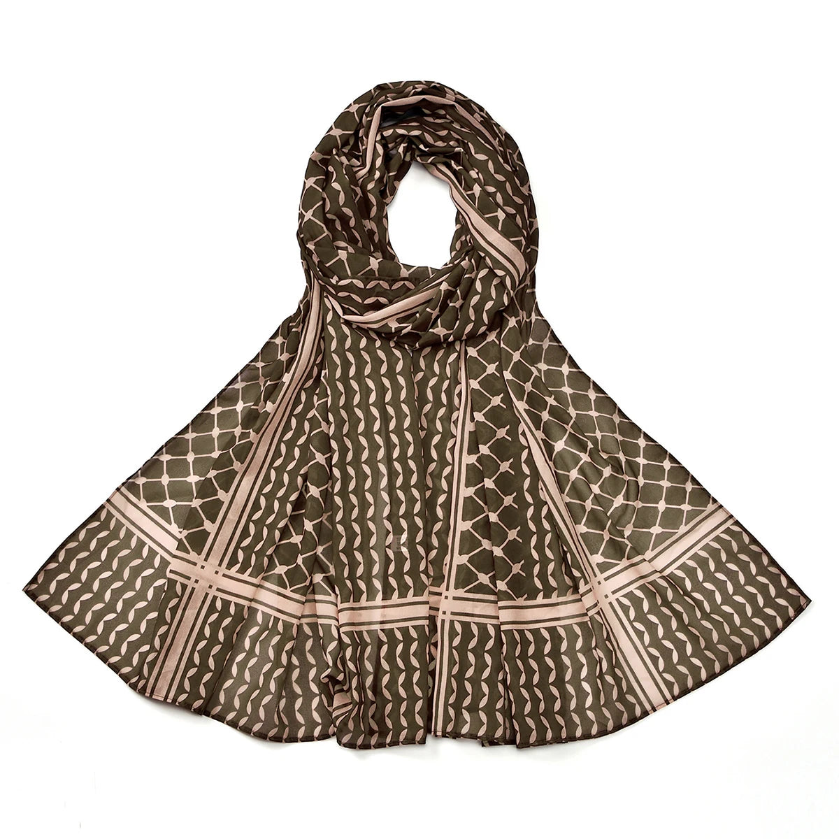 High-quality Palestinian kuffiya Chiffon Scarf