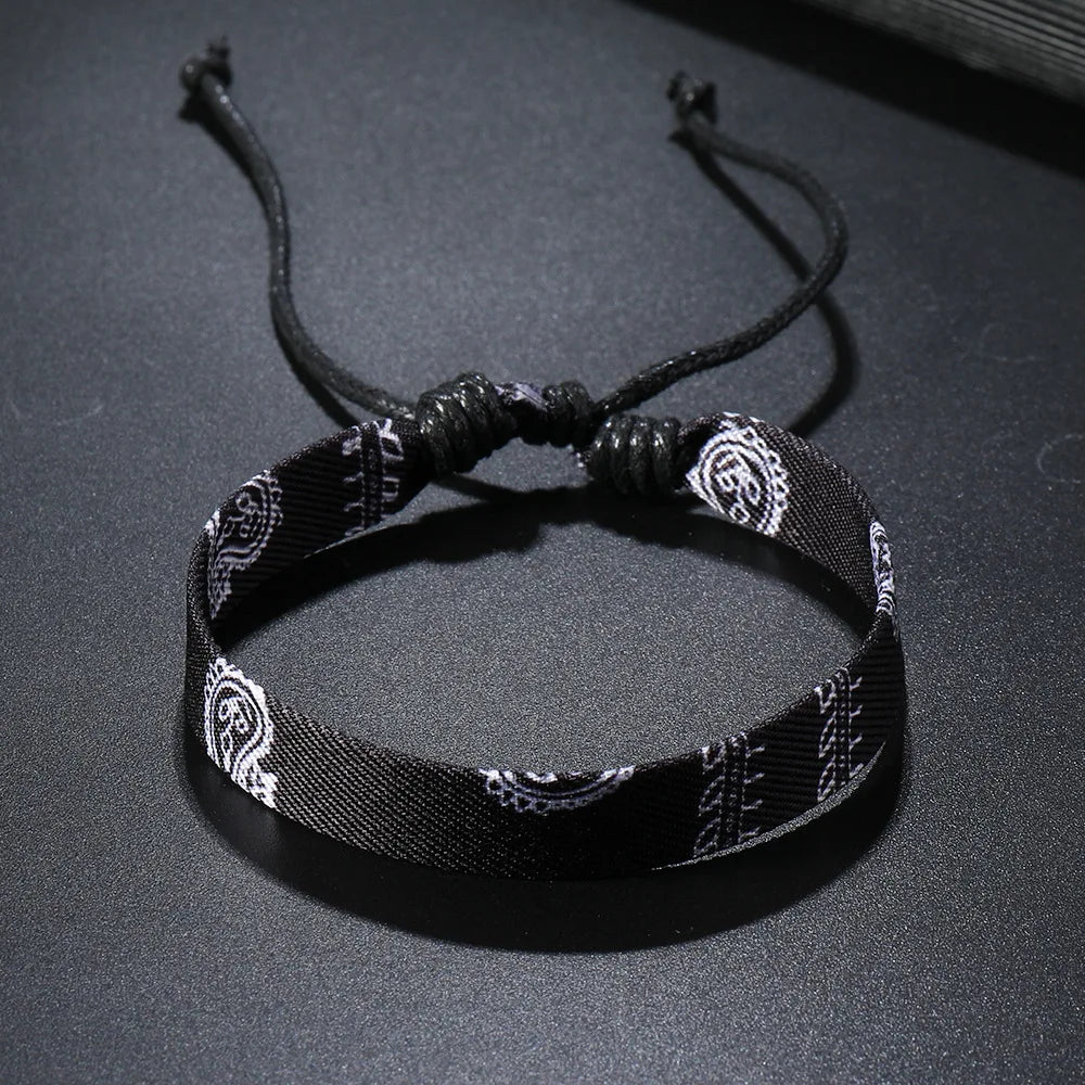 Palestine Keffiyeh Pattern Weave Bracelets