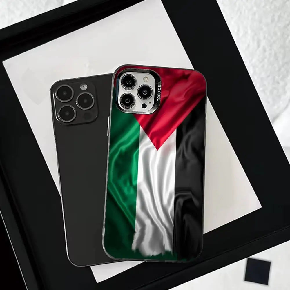 Palestine Flag MAP Phone Case For iPhoneMatte Shockproof Cover