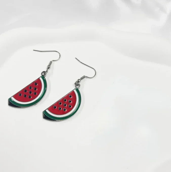 watermelon necklace watermelon earrings