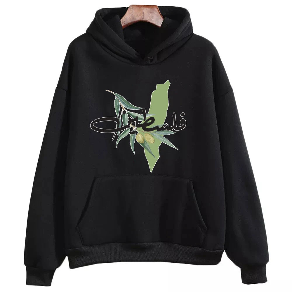 Palestine Printed Pullover Hoodie