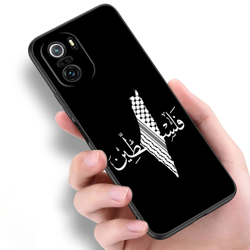 Palestine Flag MAP  Phone Case For Xiaomi POCO F3 X3 NFC X4 GT F5 F6 F7 M3 M4 M6 M7 X5 X7 Pro C40 C65 F4 M5 5G Cover
