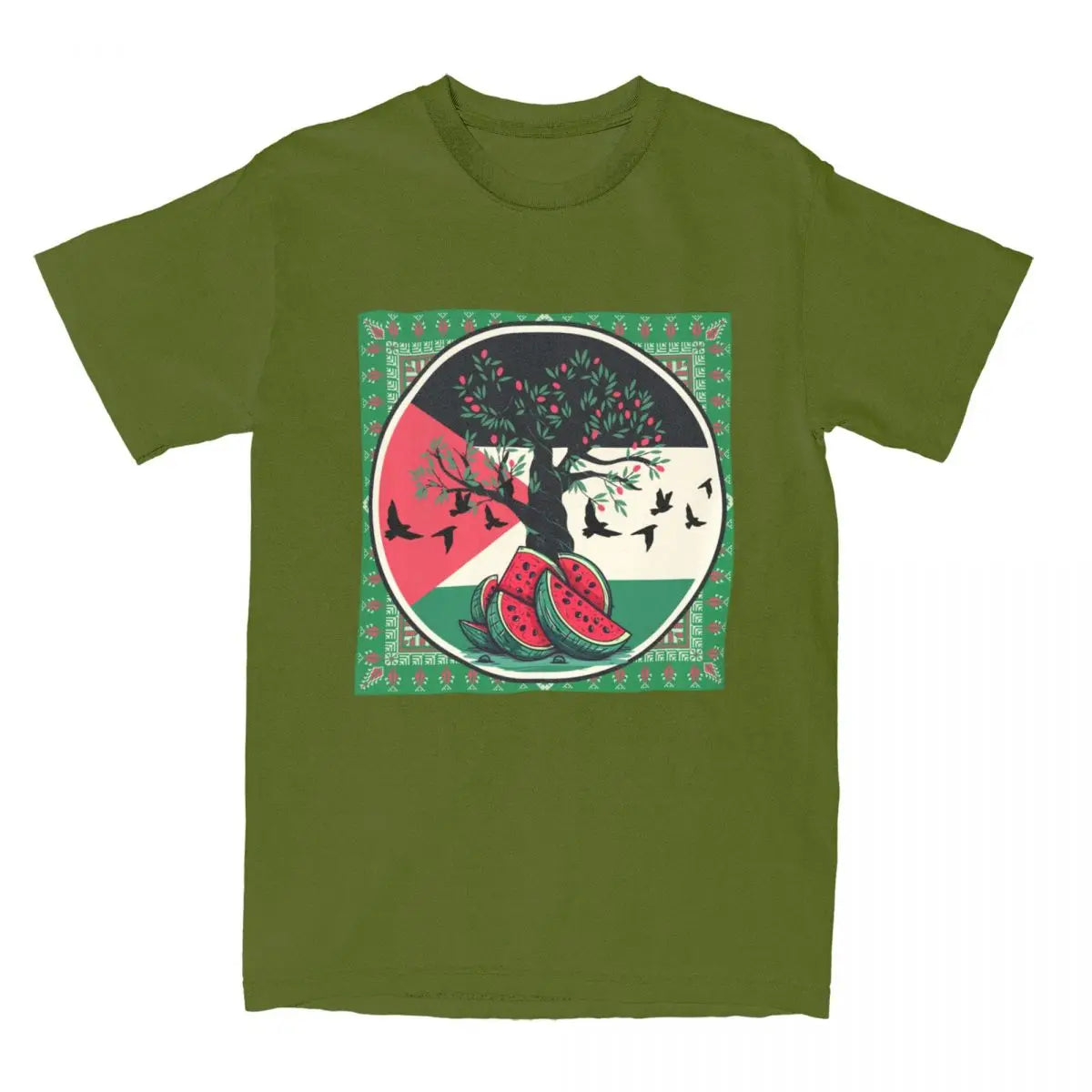 T-Shirts Palestine Watermelon 100% Cotton