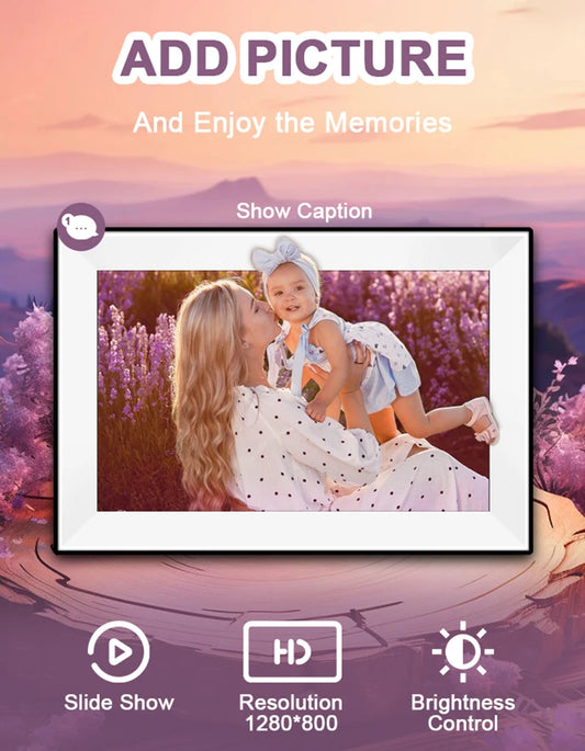 Uhale Digital Picture Frame 10.1 Inch 32GB Smart WiFi Smart digital photo frame with 1280x800 IPS HD Touch Screen