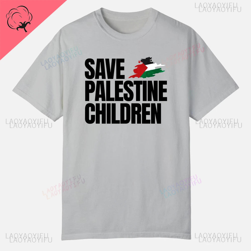 Palestine  Short Sleeve  Cotton T-shirt