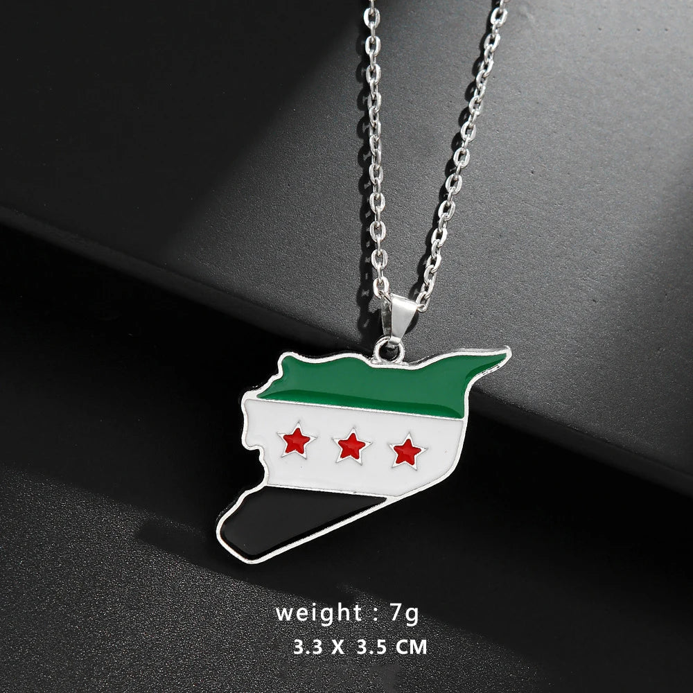 Map of Syria Palestine Pendant