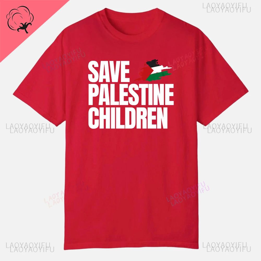 Palestine  Short Sleeve  Cotton T-shirt