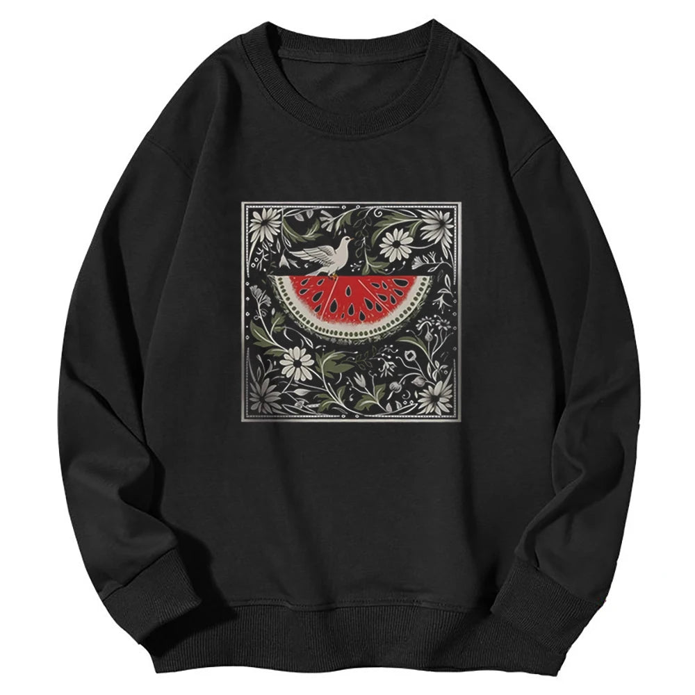 2024 New Autumn/Winter Watermelon Printed  Sweatshirt