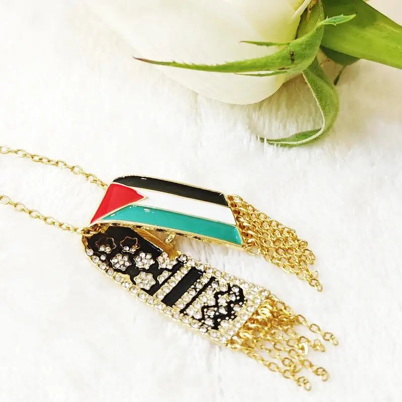 Palestine Keffiyeh Scarf Necklace