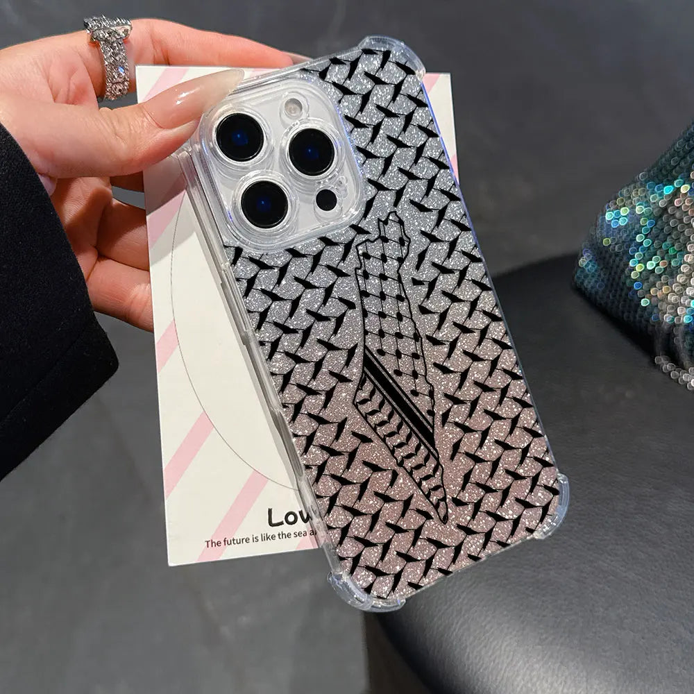 Fashion Hattah Keffiyeh Phone Case For iPhone Clear Back Cover