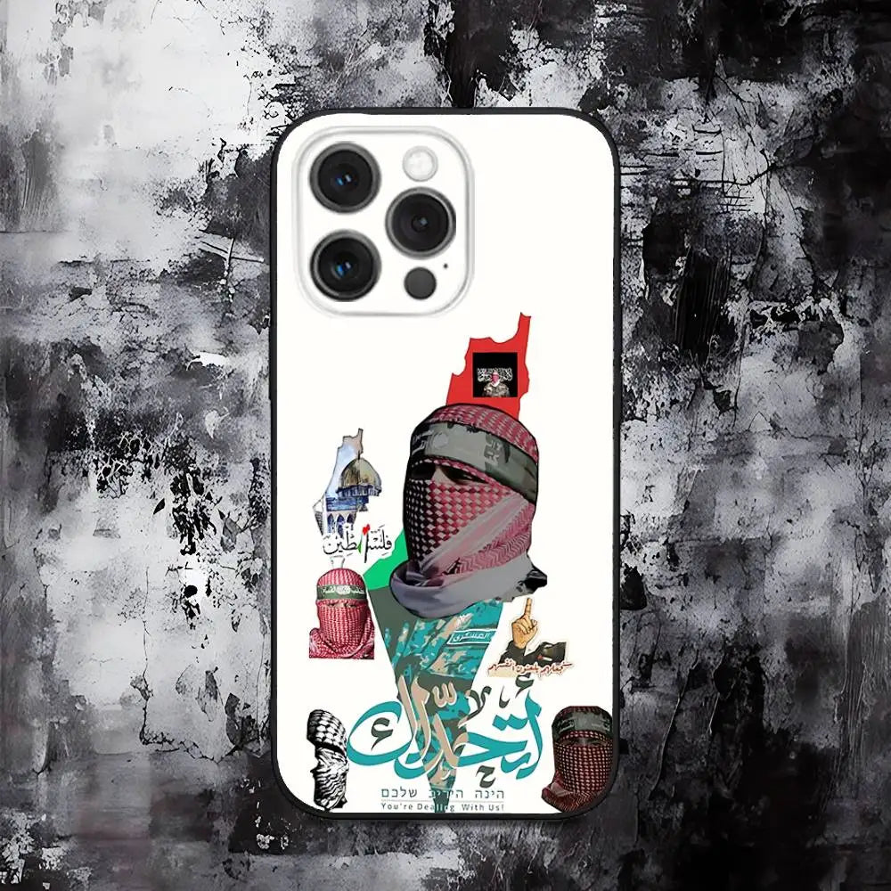 A-Abu O-Obaida Phone Case For iPhone 16,15,14,13,12,11,Pro,Max,Plus,X,XS,SE,E,Mini,Soft Silicone Black Case