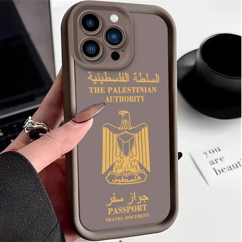 Palestine Flag Phone Case for iPhone Liquid Silicone Shockproof Cover