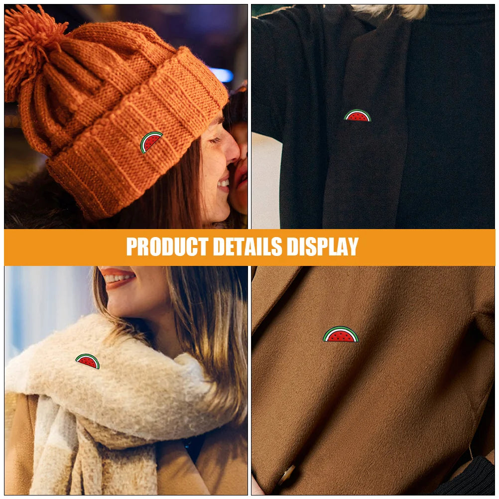 3 Pcs Watermelon Brooch