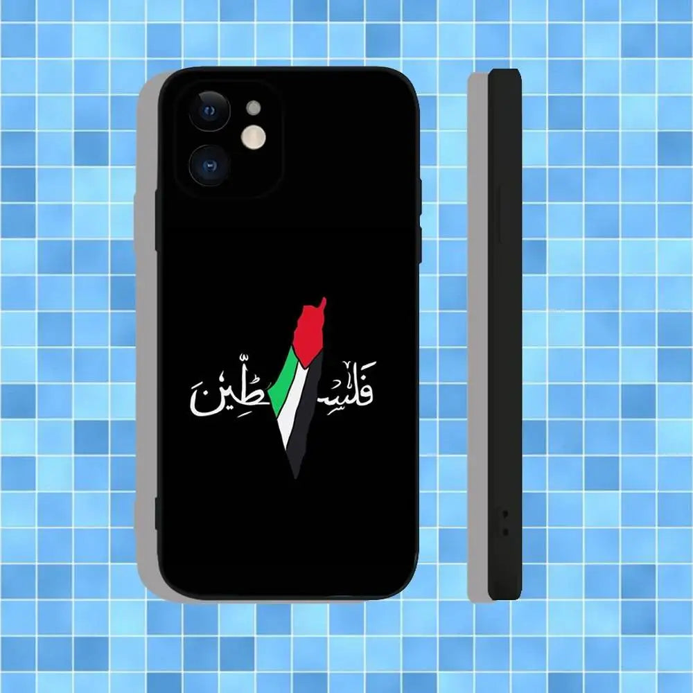 Embroidery. Flag Palestine's Phone Case For iPhone